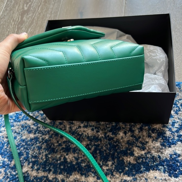 ❌SOLD❌ NEW Saint Laurent Toy Loulou Bag in Green Field - Picture 12 of 14
